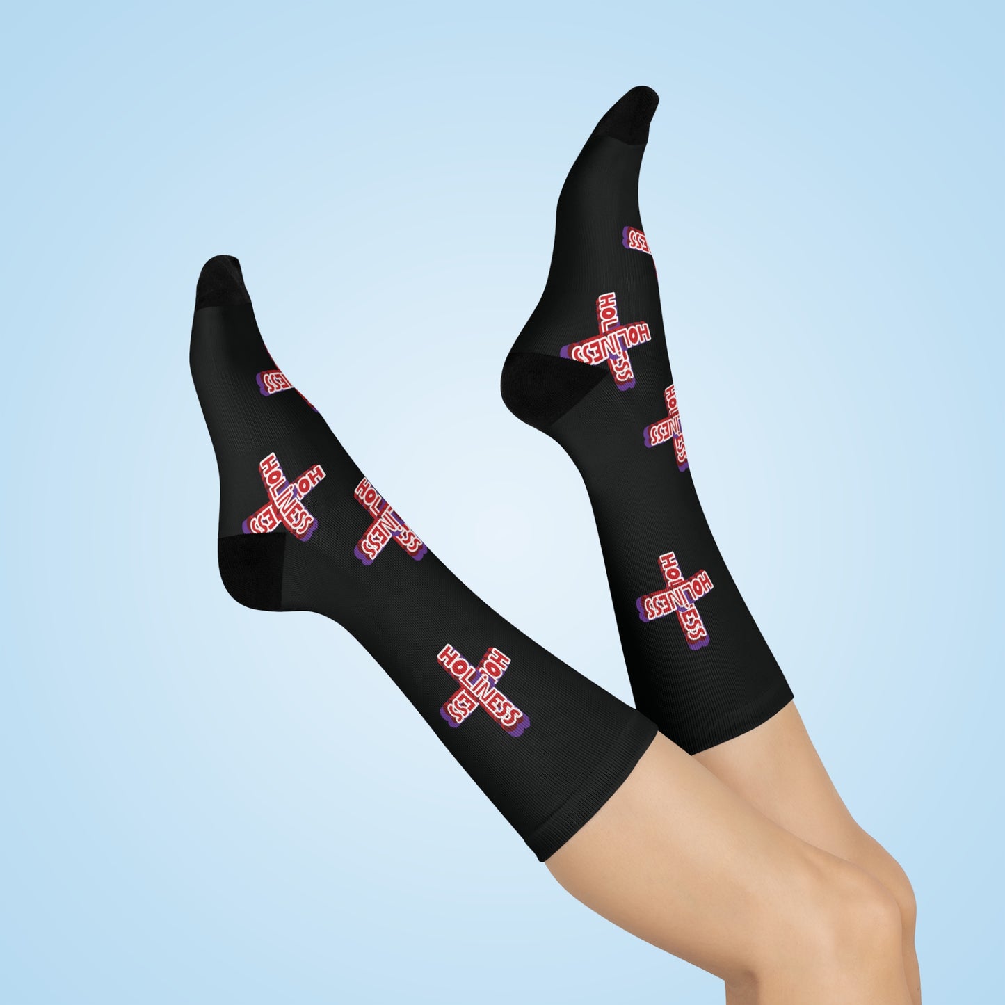Holiness Cross Crew Socks