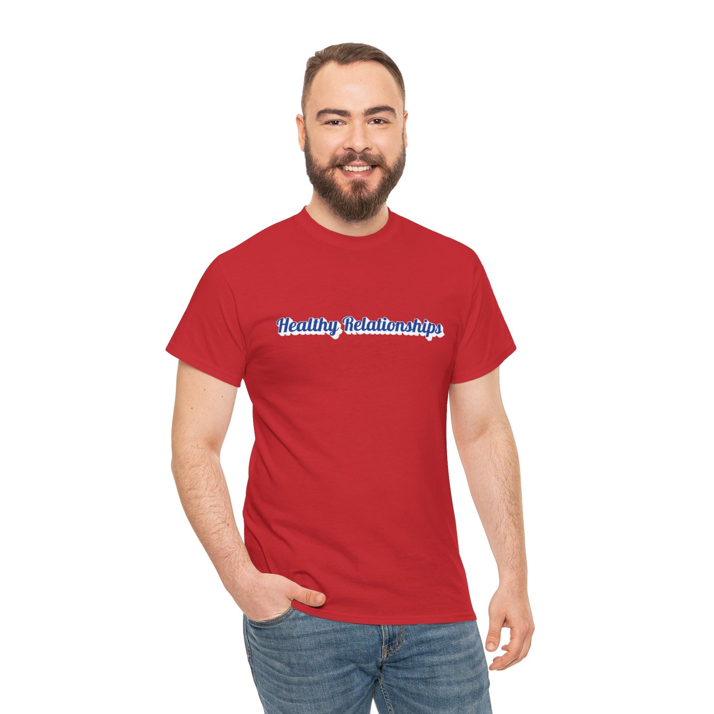 "Healthy Relationships" Heavy Cotton Tee