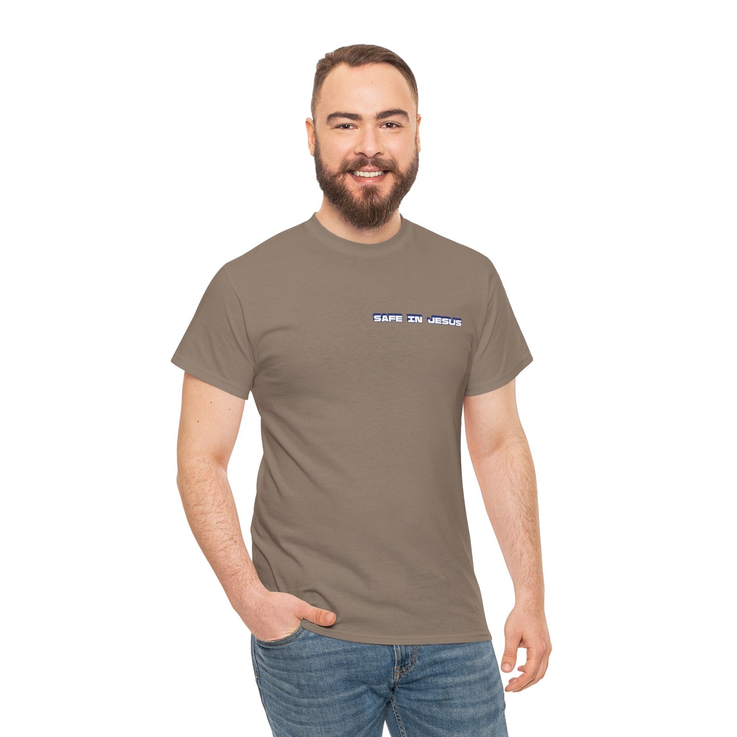 "Safe in Jesus" Heavy Cotton Tee