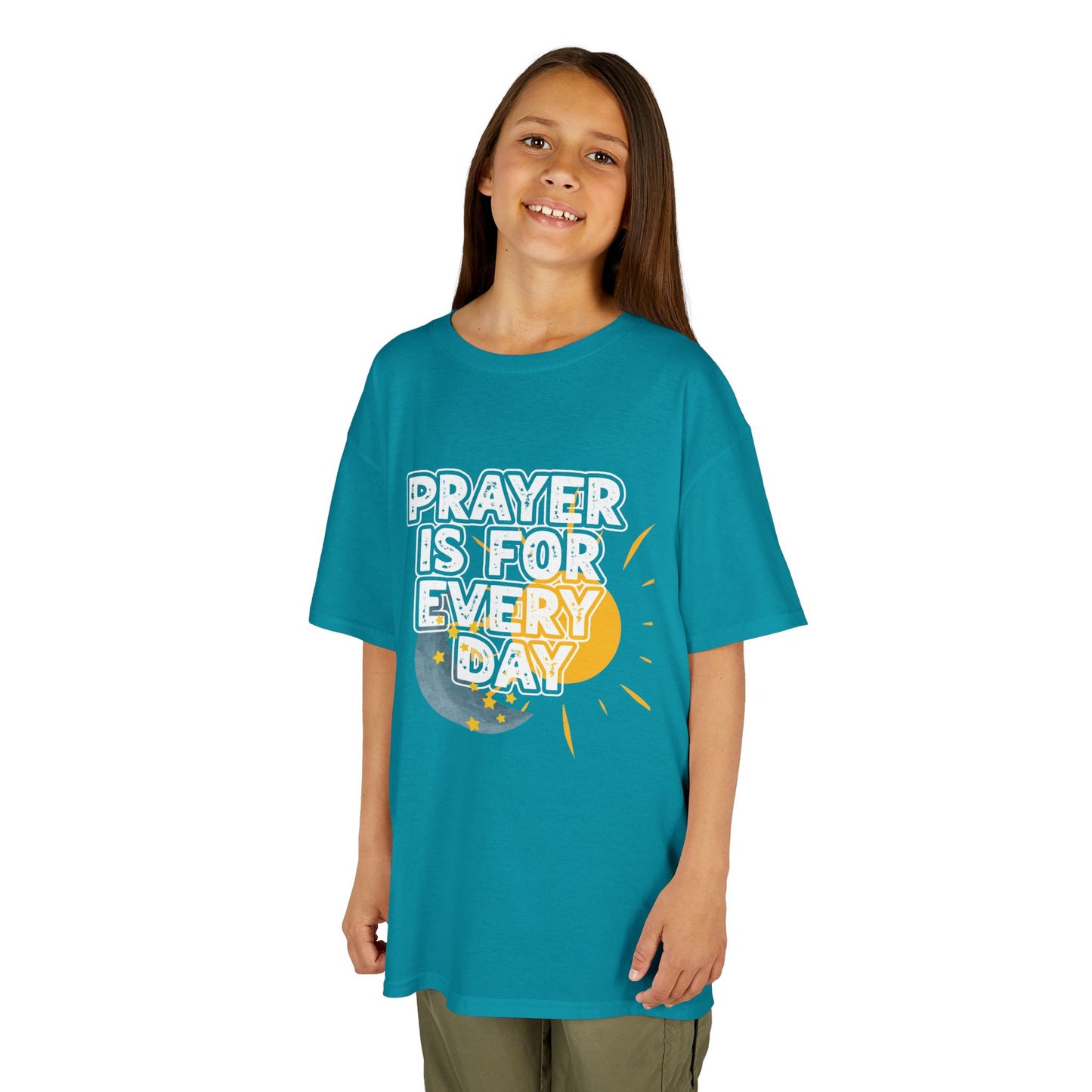 "Prayer is for Every Day" Youth Heavy Cotton T-Shirt