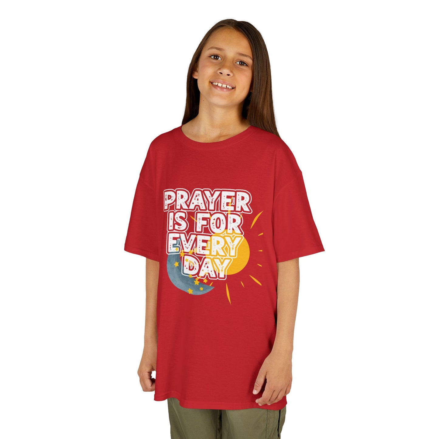 "Prayer is for Every Day" Youth Heavy Cotton T-Shirt