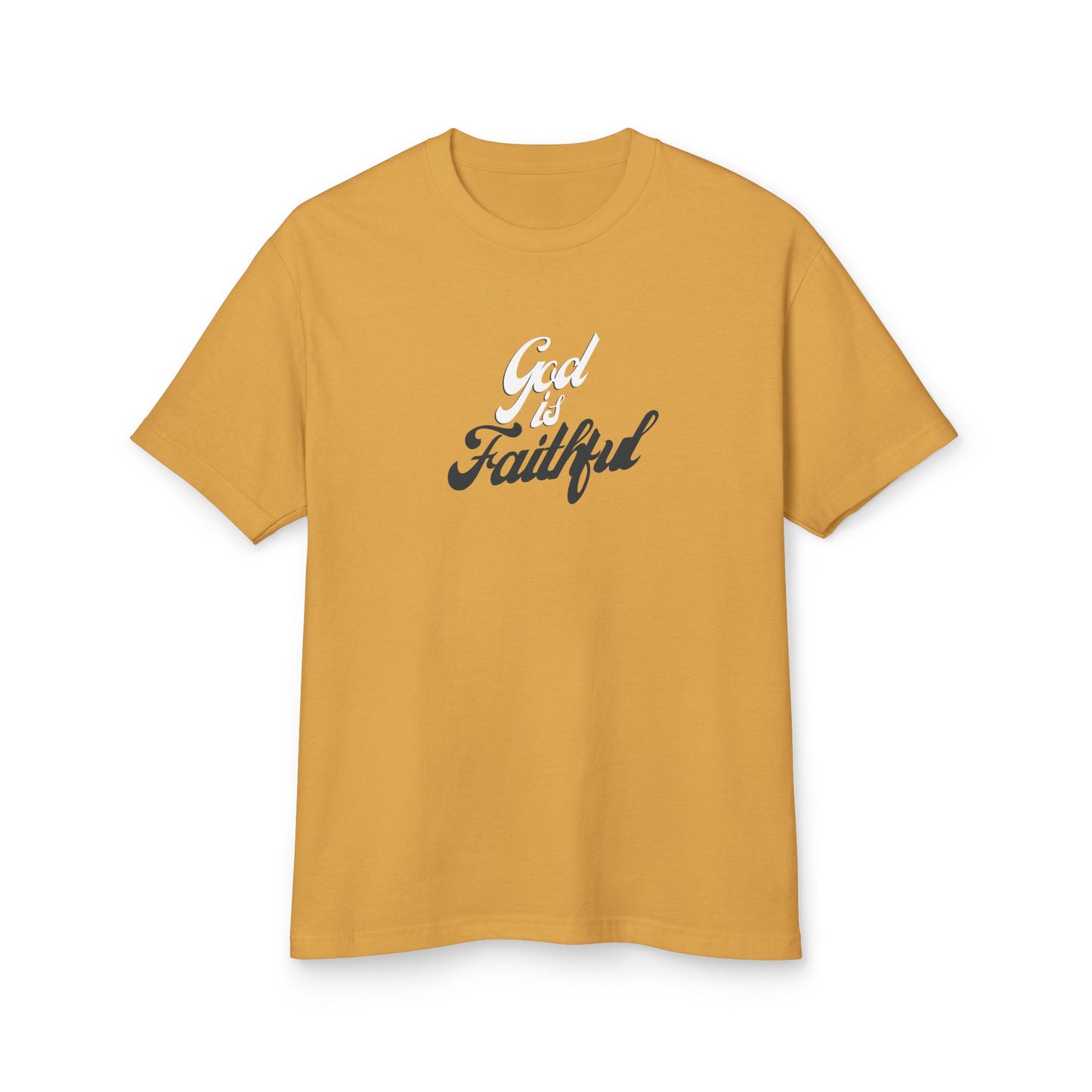 "God is Faithful" Unisex Heavyweight Cotton Tee