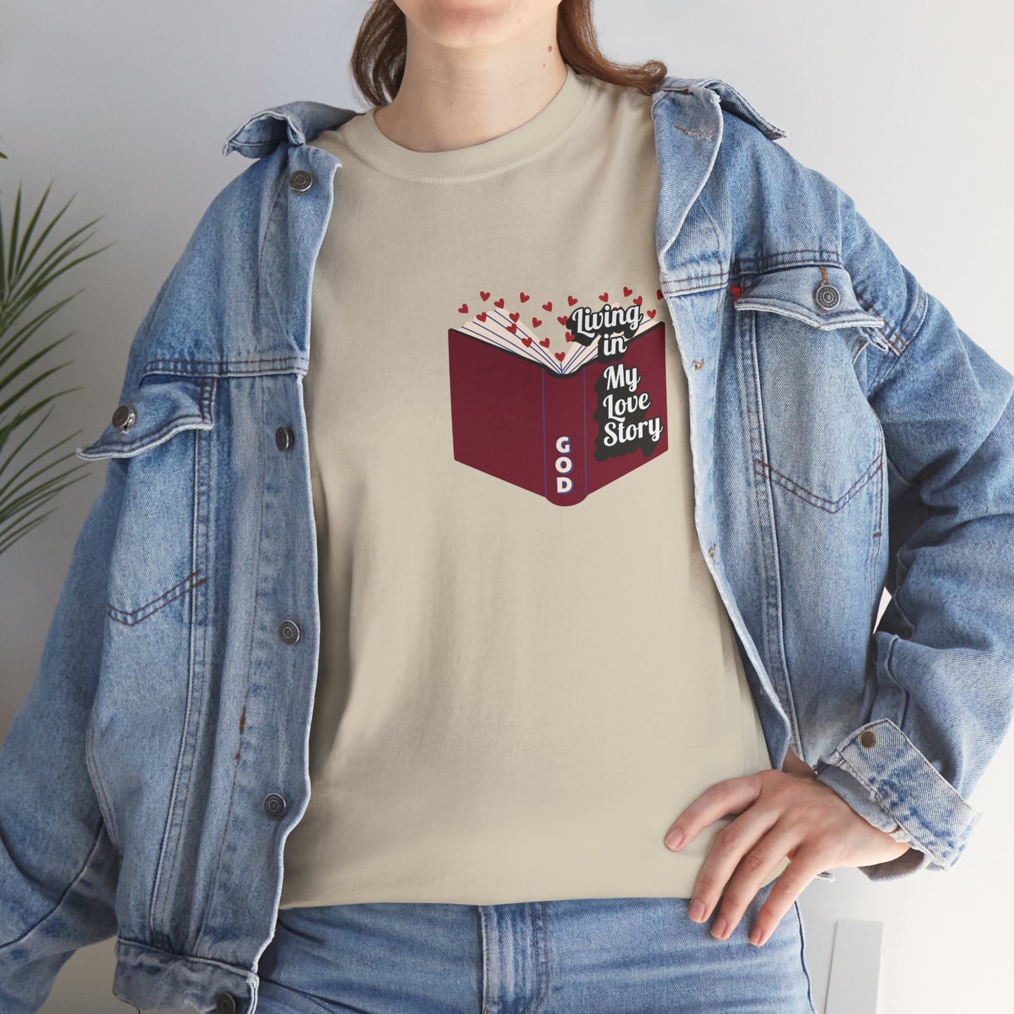 "Living In My Love Story" book t-shirt