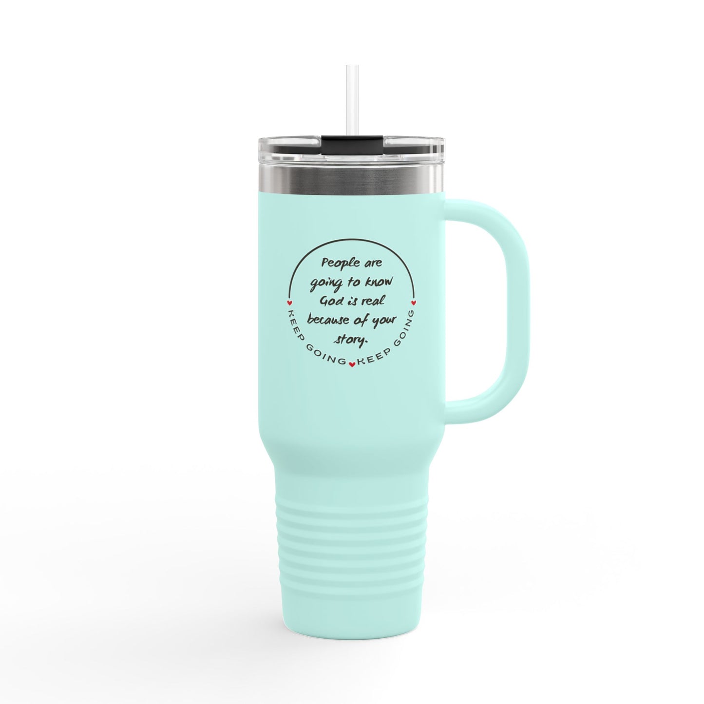 The Keep Going Insulated Travel Mug – 40oz