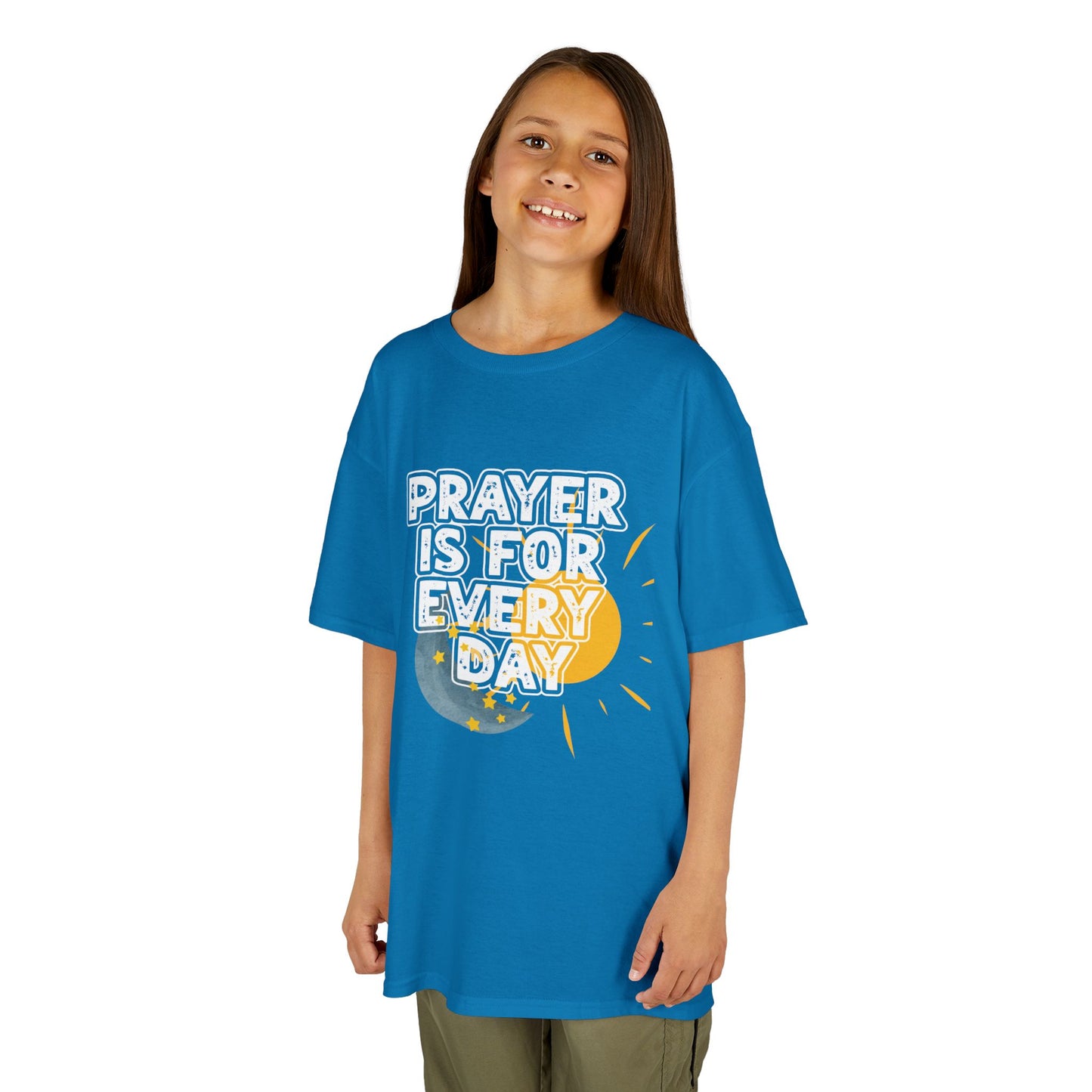 "Prayer is for Every Day" Youth Heavy Cotton T-Shirt