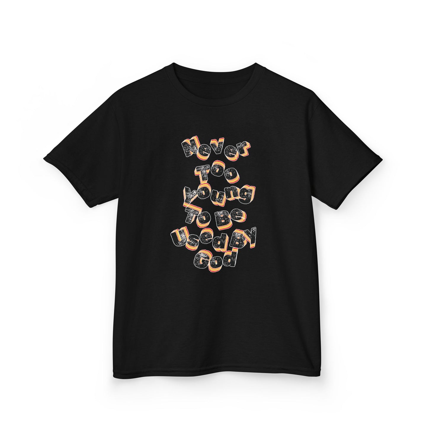 "Never Too Young too be Used By God" Youth tee