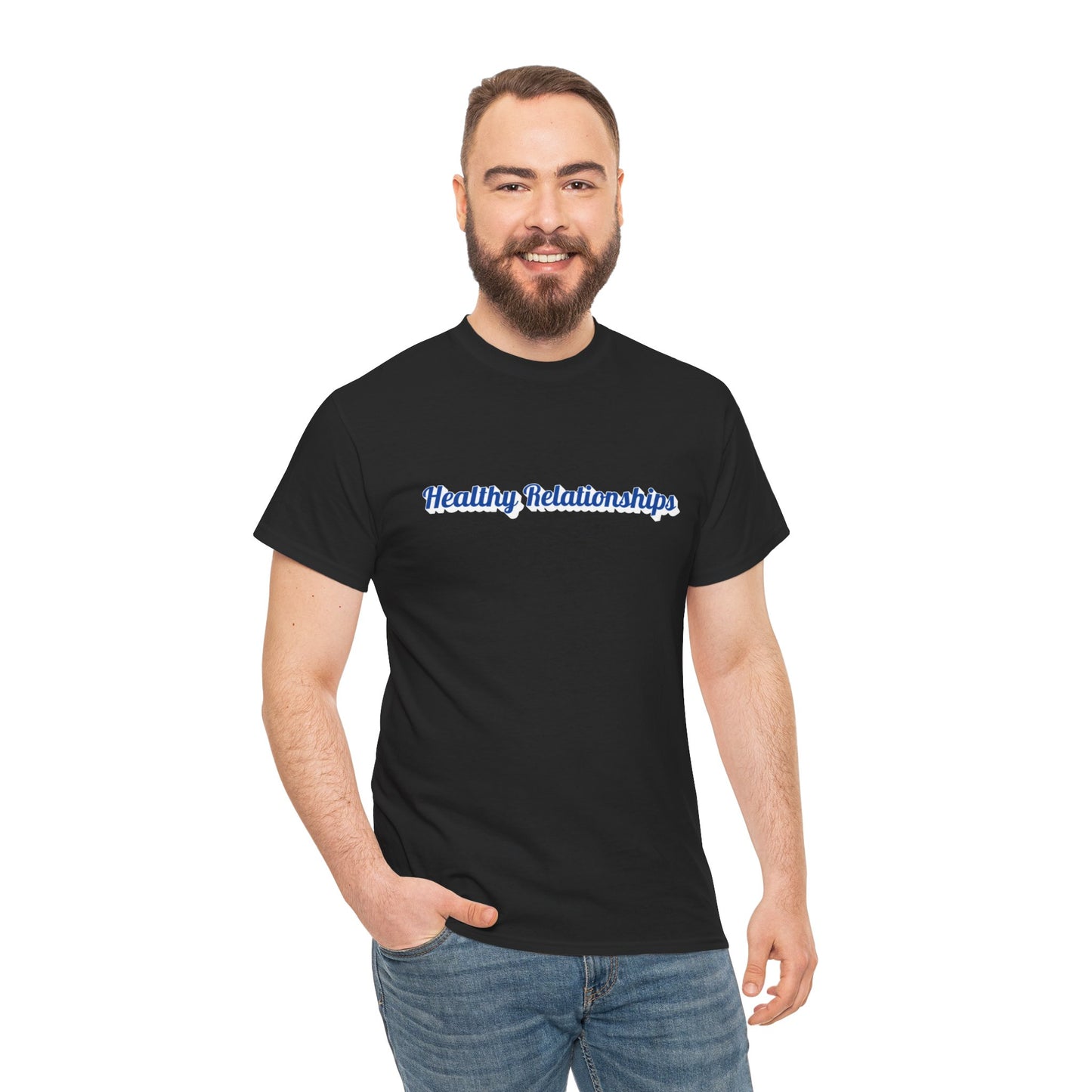 "Healthy Relationships" Heavy Cotton Tee
