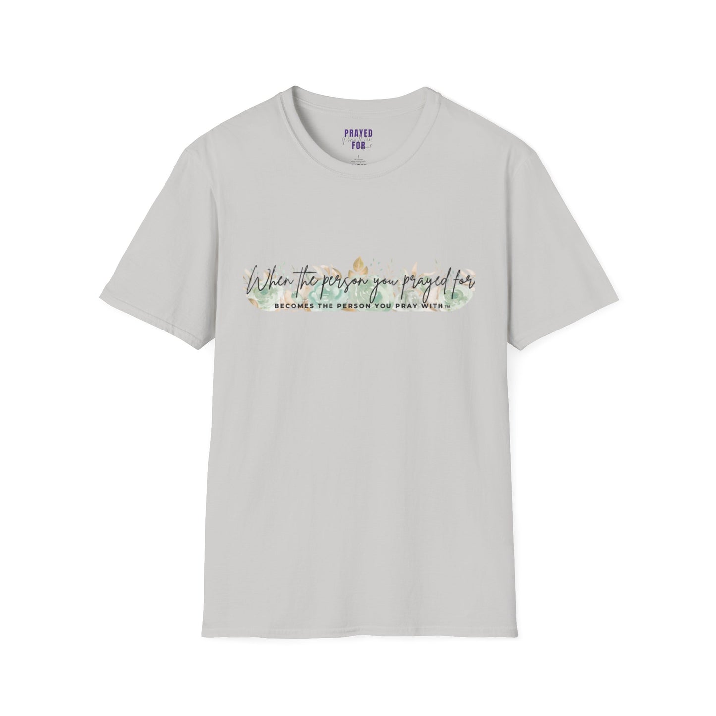Green Floral Pray T-Shirt