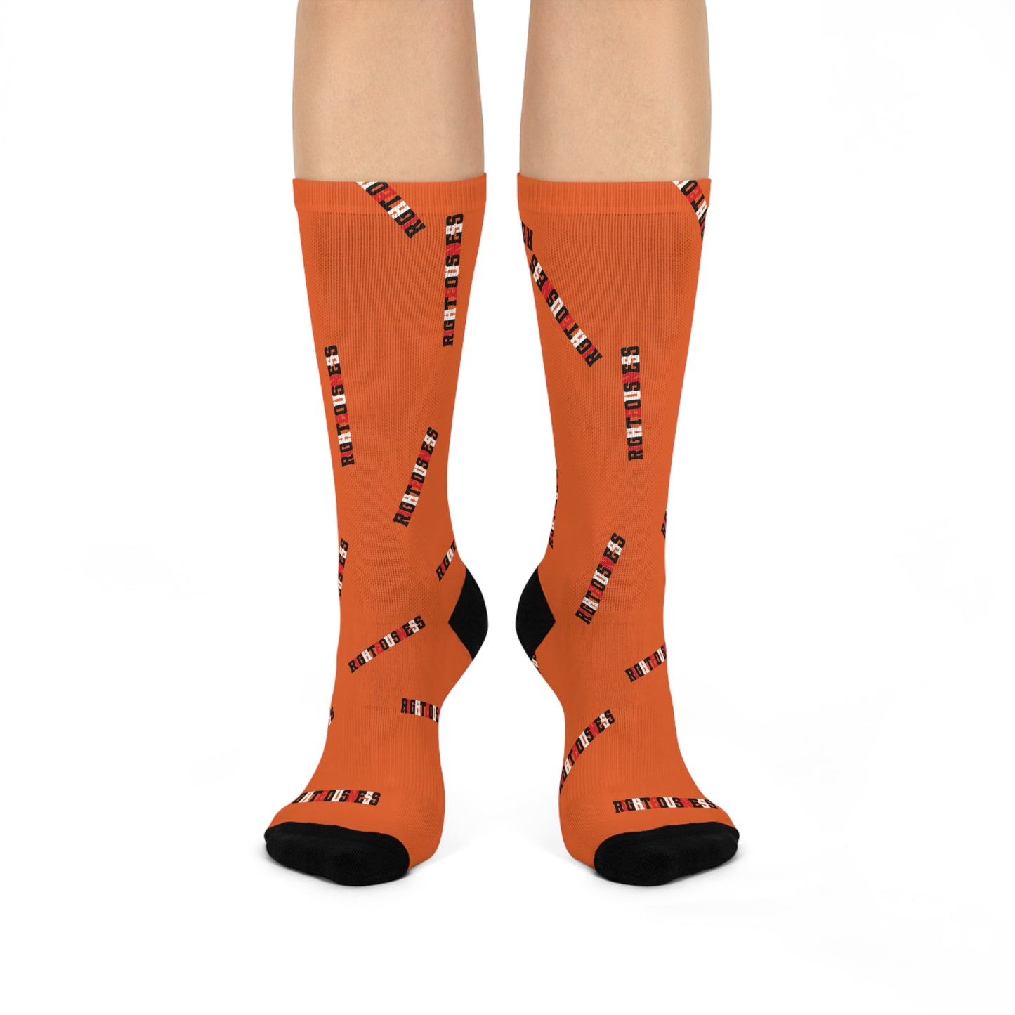 RIGHTEOUSNESS - Orange Crew Socks