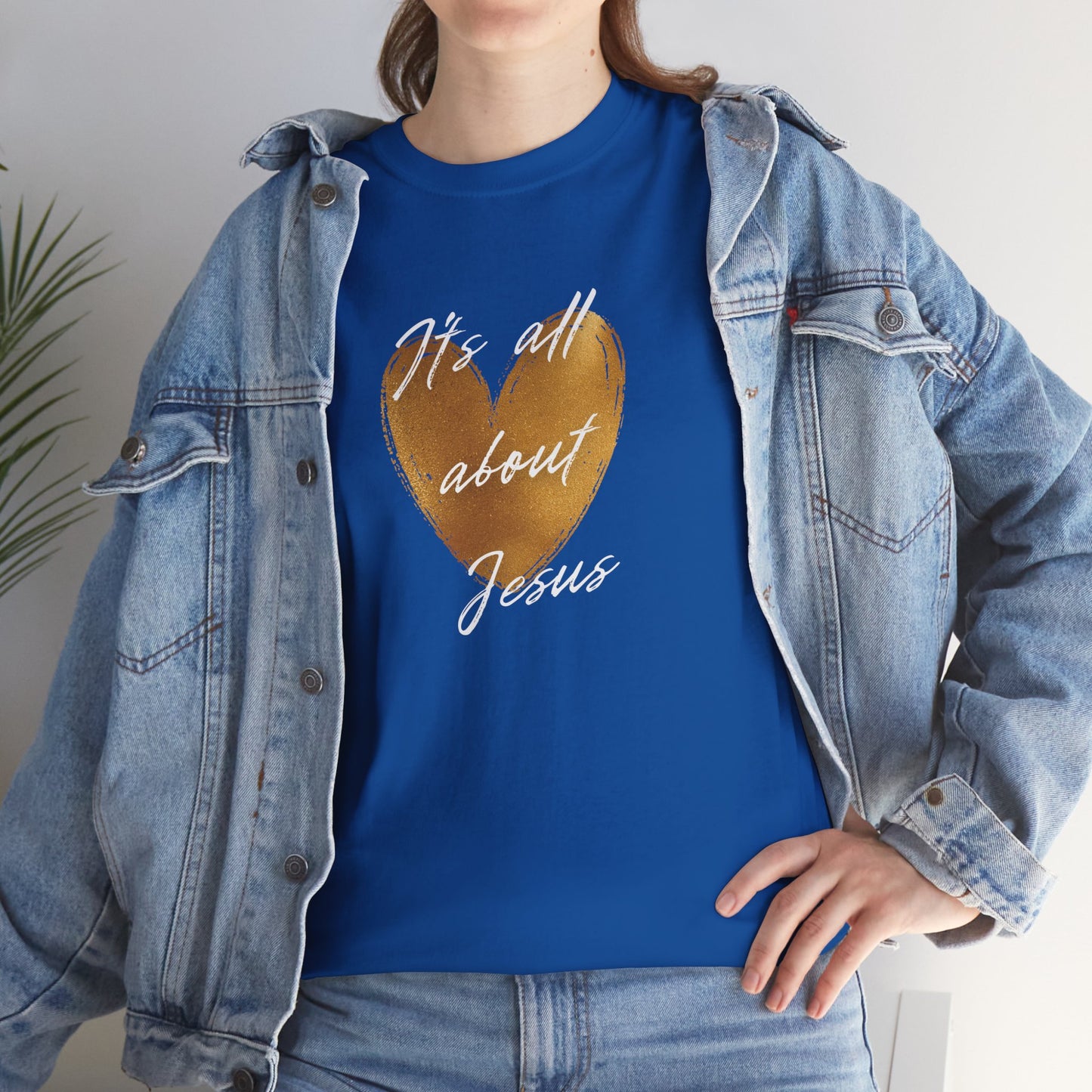 "It's all about Jesus" heart T-Shirt
