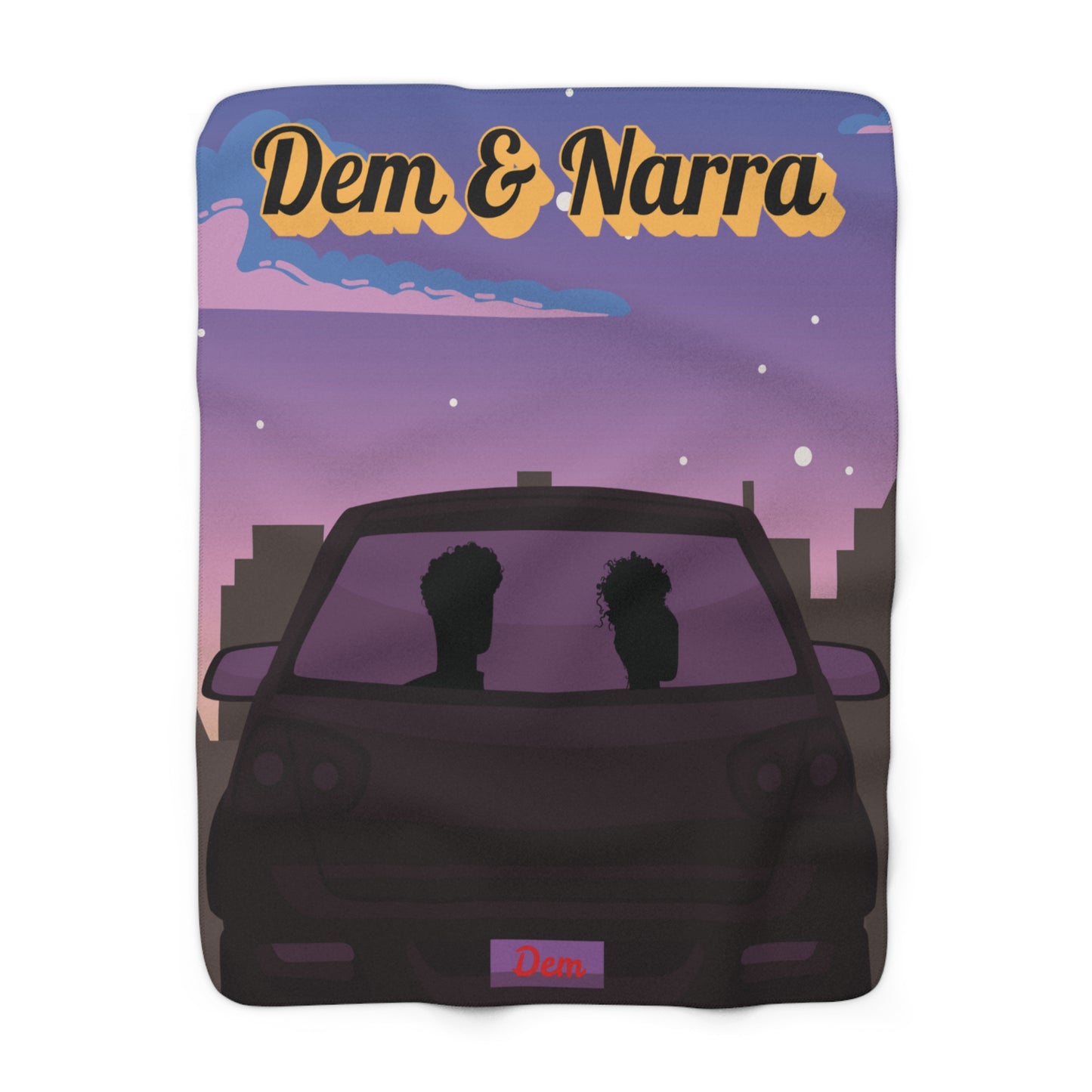"Dem & Narra" Cozy Couple Sherpa Fleece Blanket