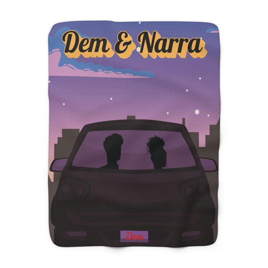 "Dem & Narra" Cozy Couple Sherpa Fleece Blanket