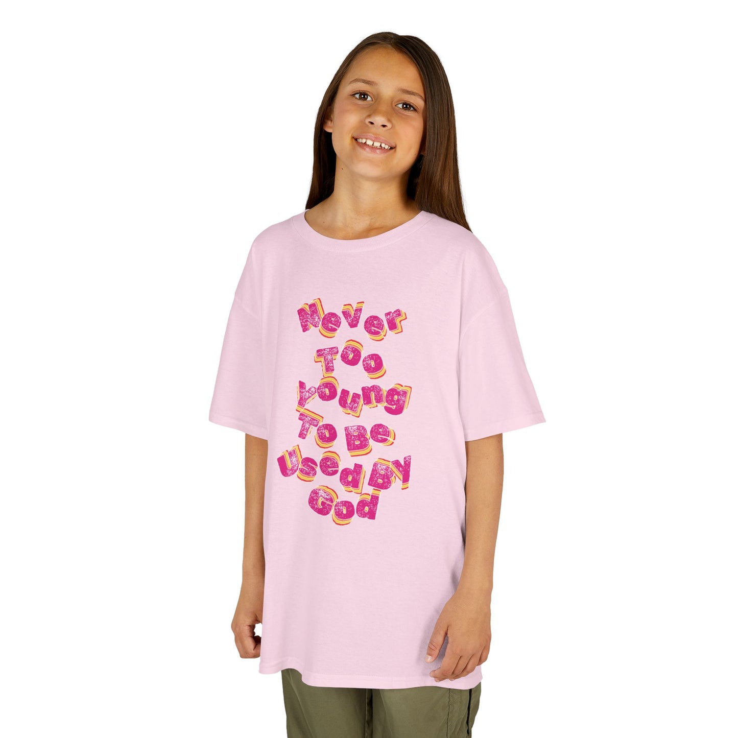 "Never Too Young too be Used By God" Youth tee