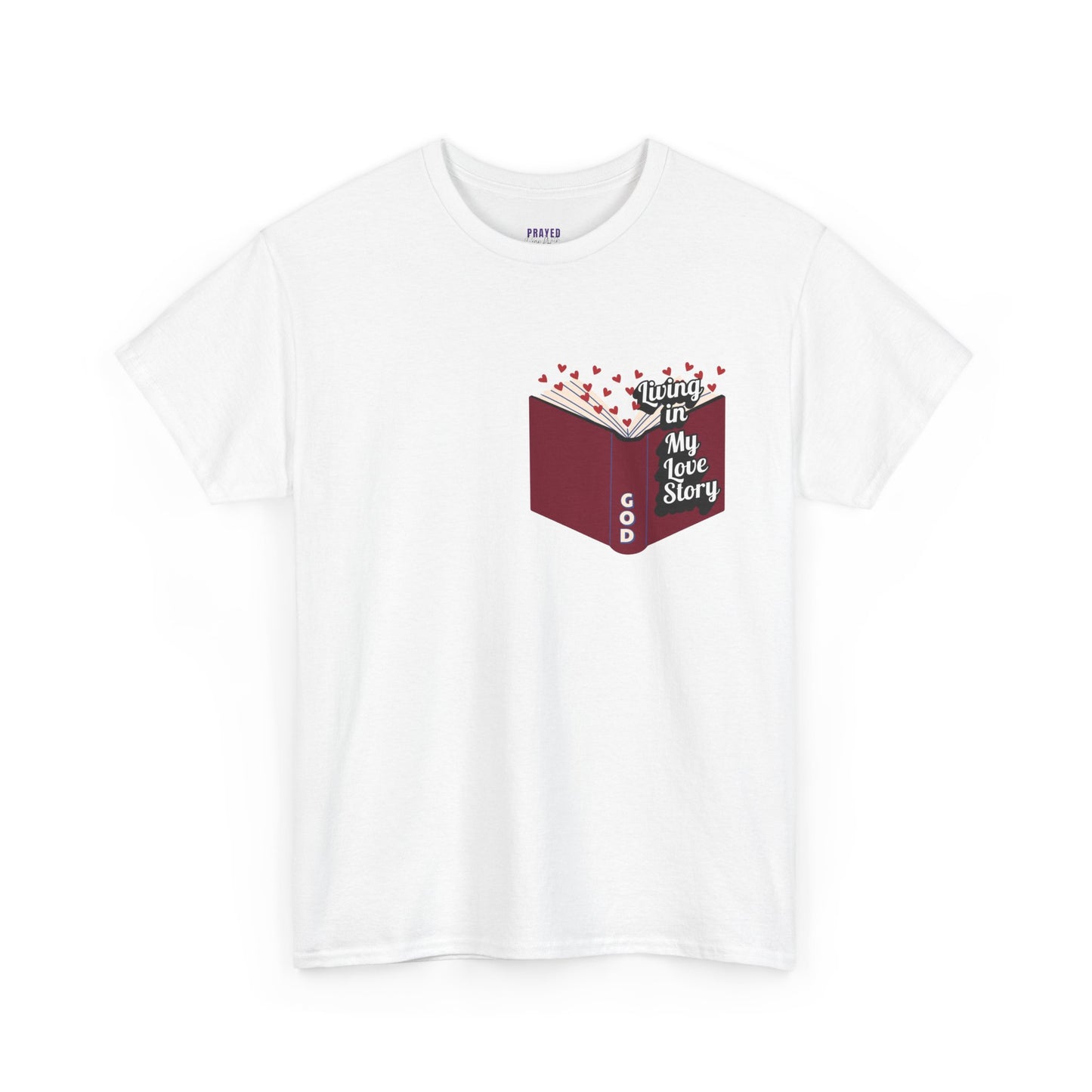 "Living In My Love Story" book t-shirt