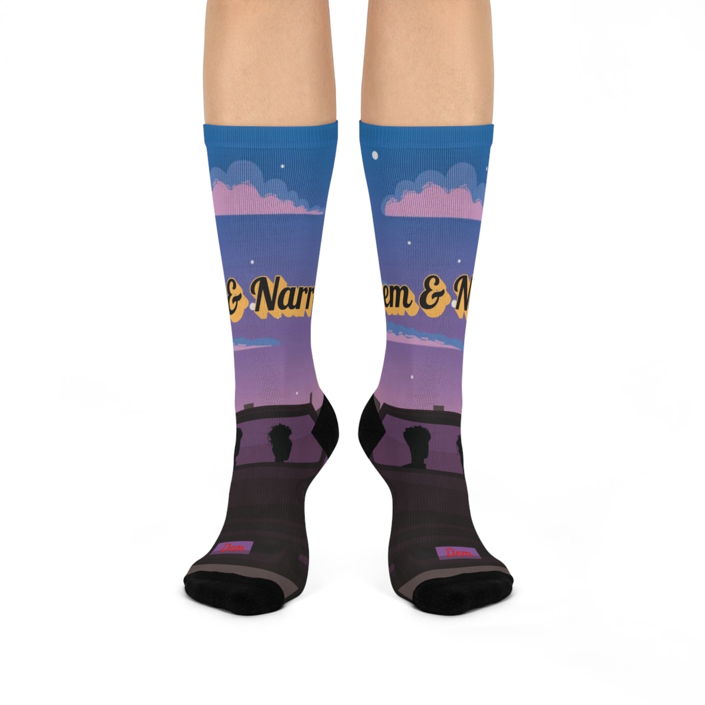 Romance Novel - Dem & Narra Crew Socks