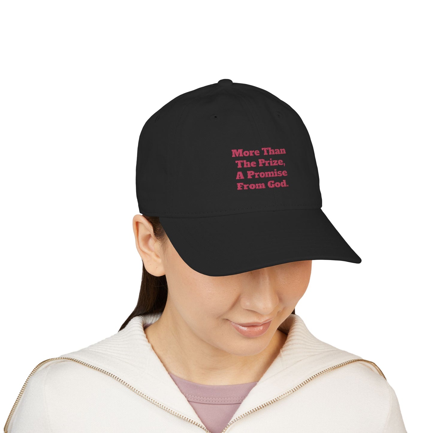 "More Than the Prize, A Promise from God" Embroidered Organic Cap
