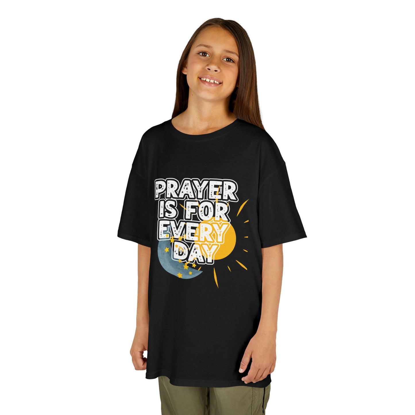 "Prayer is for Every Day"  Youth Heavy Cotton T-Shirt