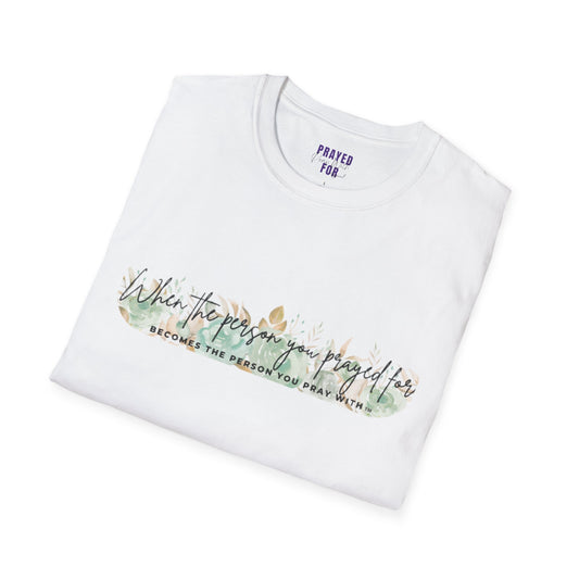 Green Floral Pray T-Shirt