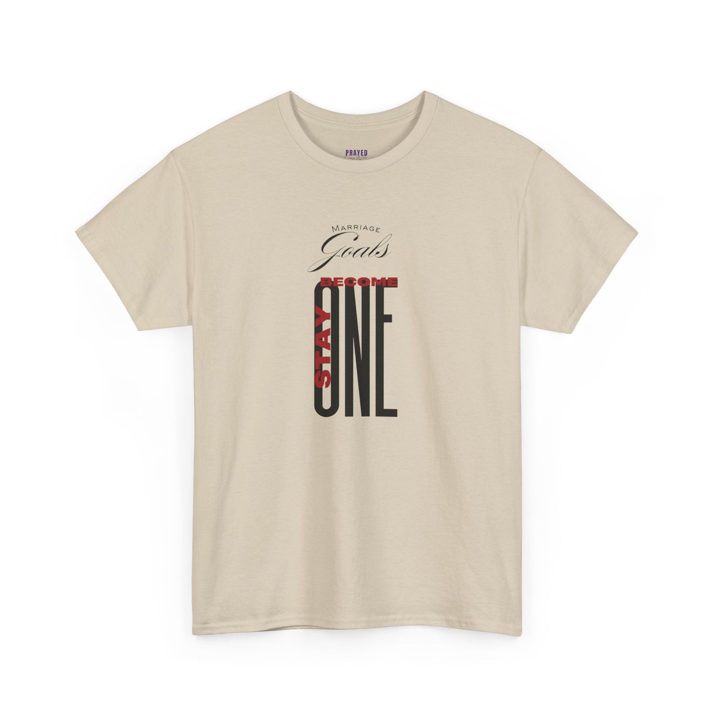 "Marriage Goals - Become One, Stay One" Heavy Cotton Tee