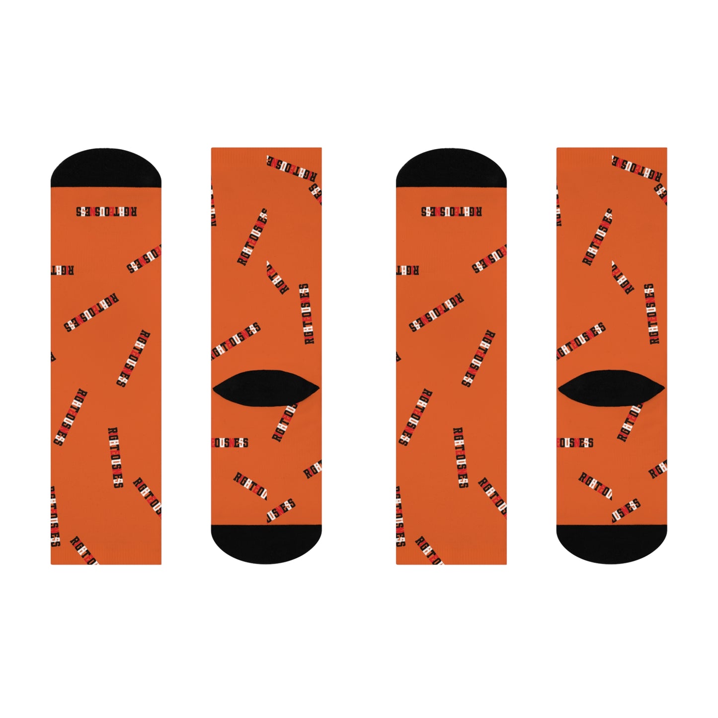 RIGHTEOUSNESS - Orange Crew Socks