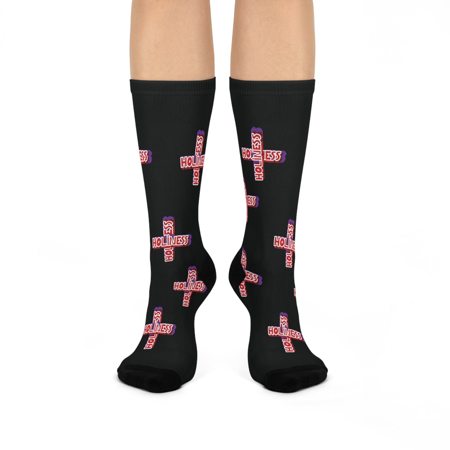 Holiness Cross Crew Socks