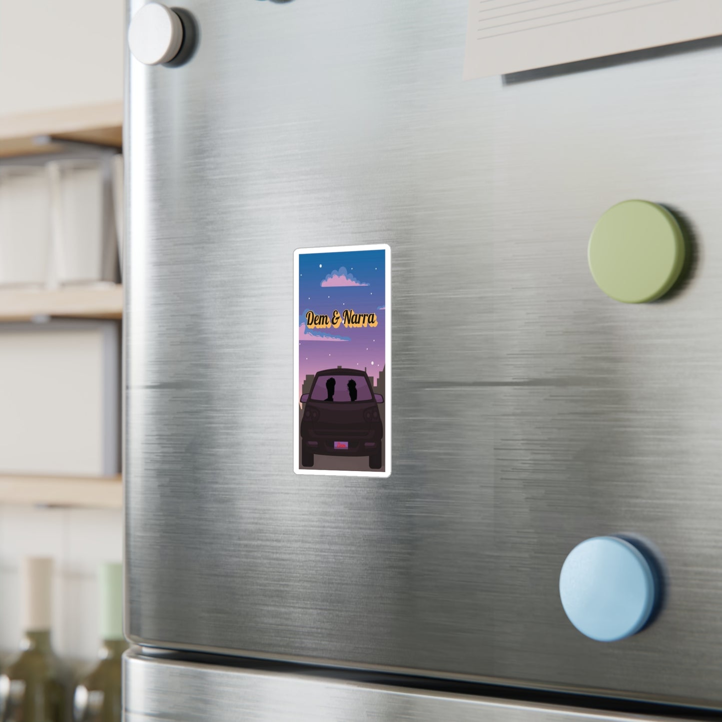 "Dem & Narra" Romance Novel Stickers