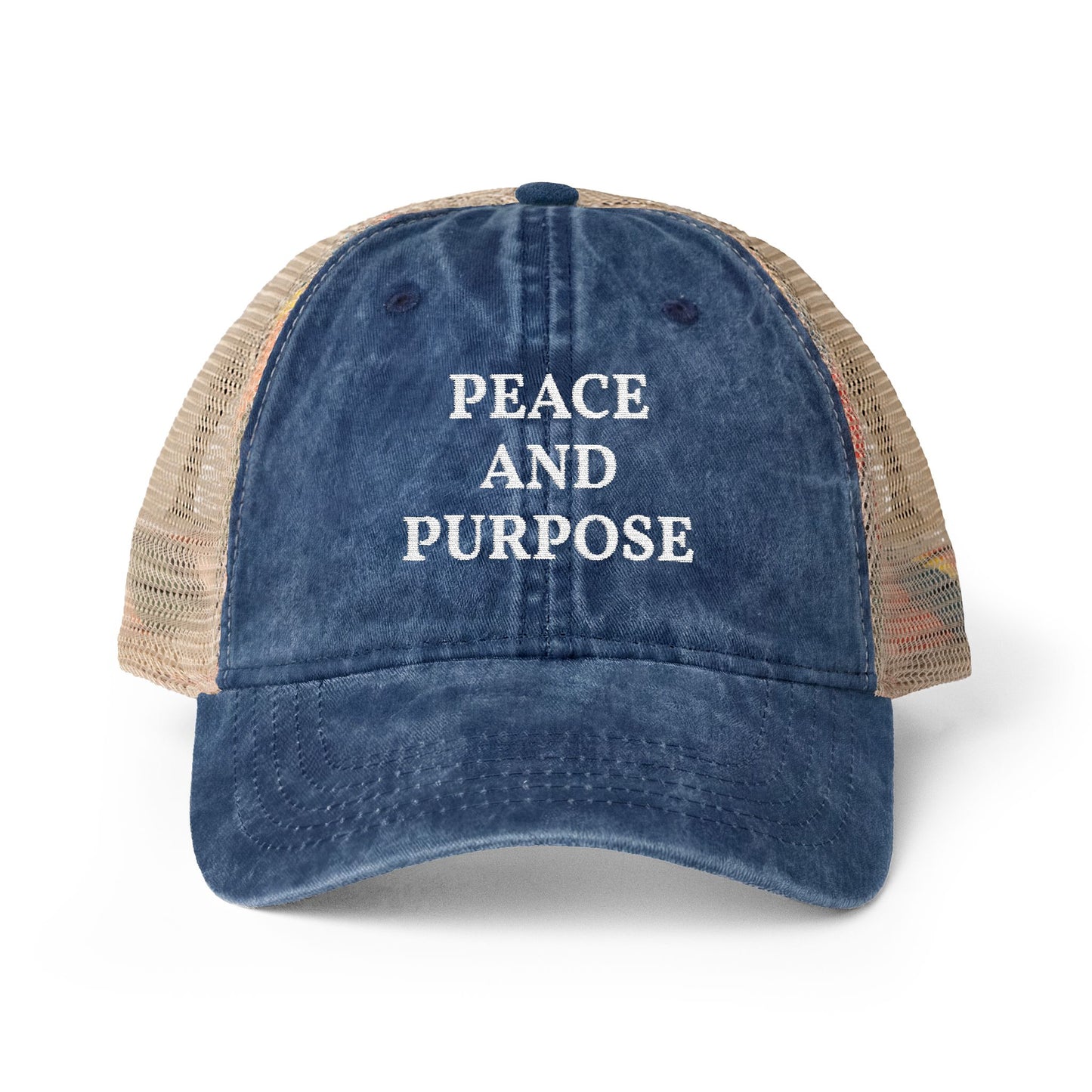 Peace and Purpose - Women's Washed Mesh-Back Cap