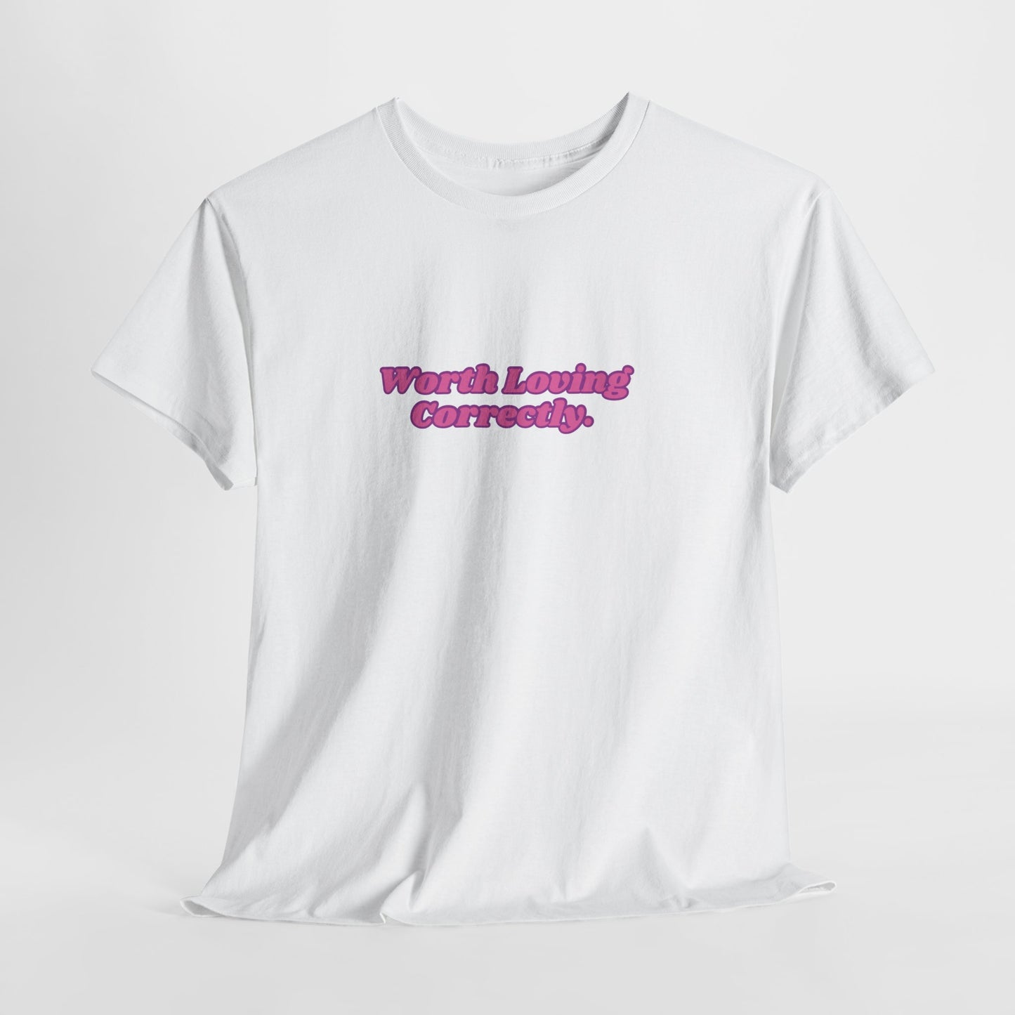 "Worth Loving Correctly" t-shirt