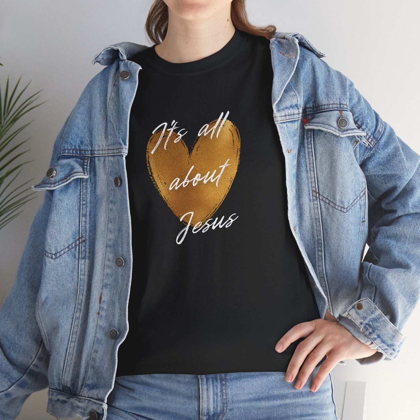 "It's all about Jesus" heart T-Shirt