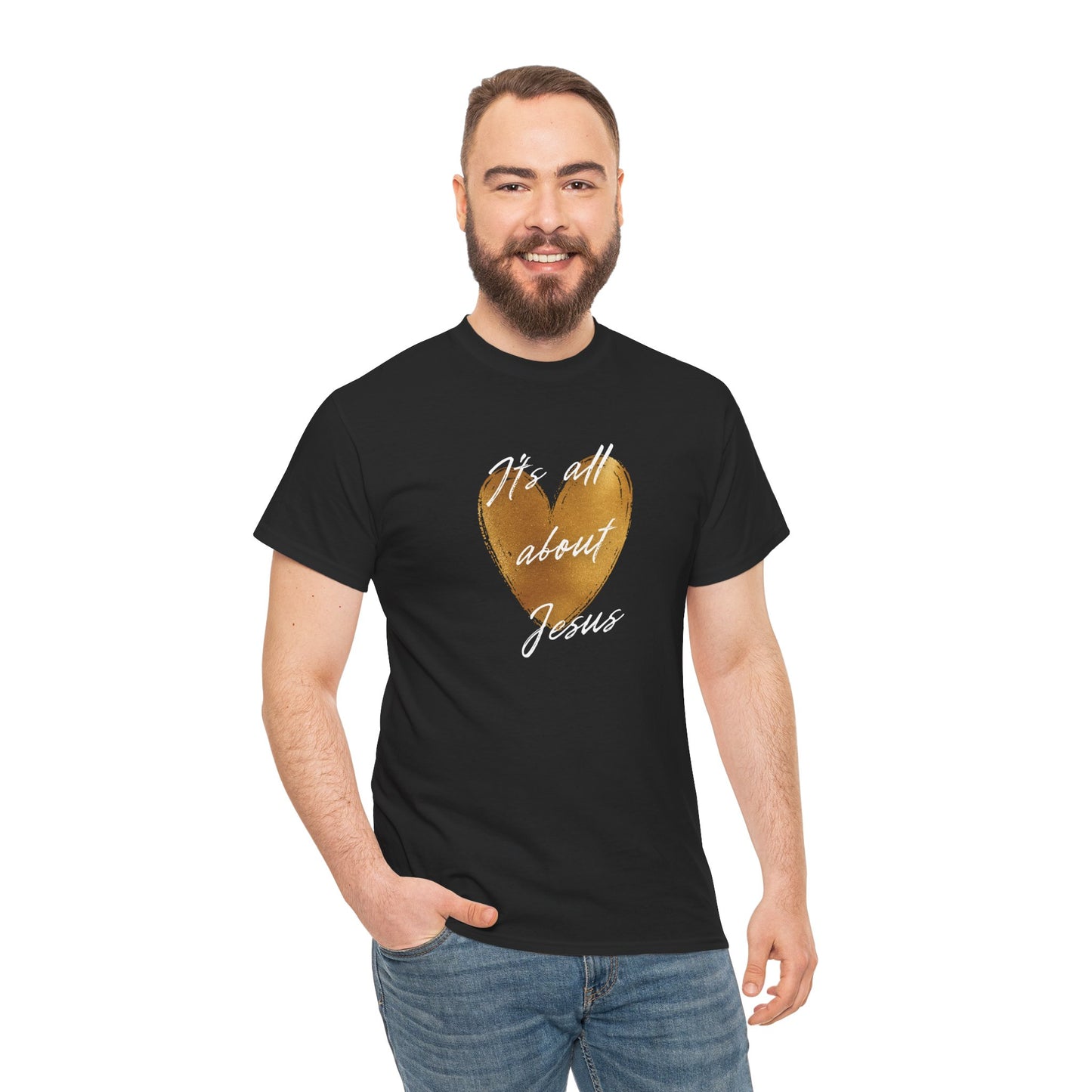 "It's all about Jesus" heart T-Shirt
