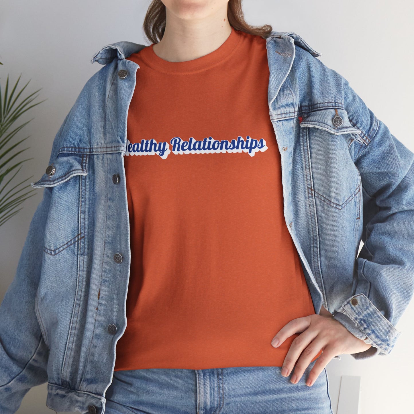 "Healthy Relationships" Heavy Cotton Tee