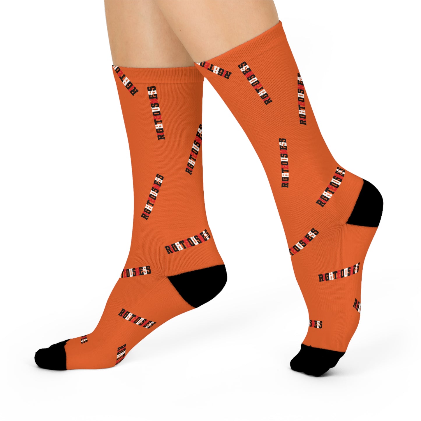 RIGHTEOUSNESS - Orange Crew Socks