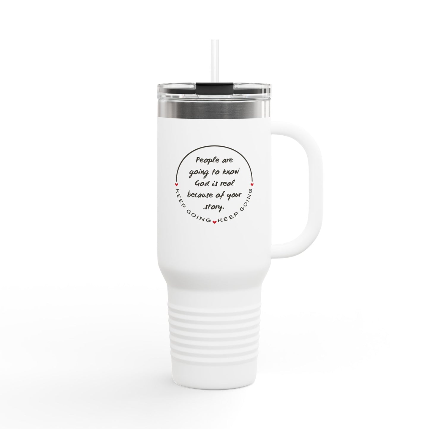 The Keep Going Insulated Travel Mug – 40oz