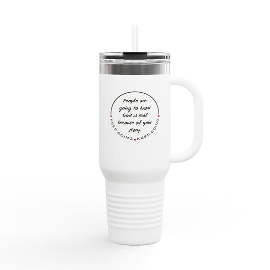 The Keep Going Insulated Travel Mug – 40oz