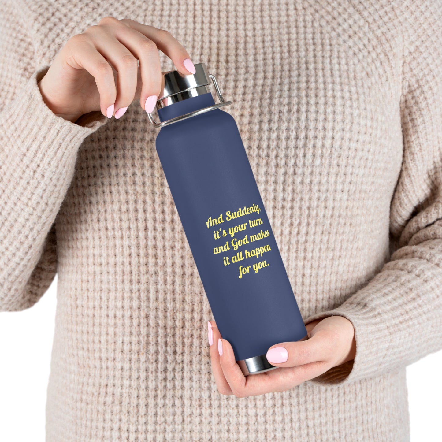 Suddenly Copper Insulated Water Bottle - 22oz