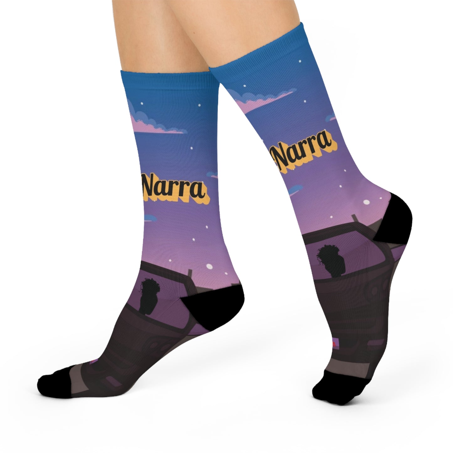 Romance Novel - Dem & Narra Crew Socks