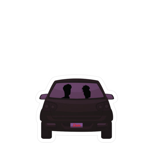 Dem & Narra Romance Novel in Car Stickers