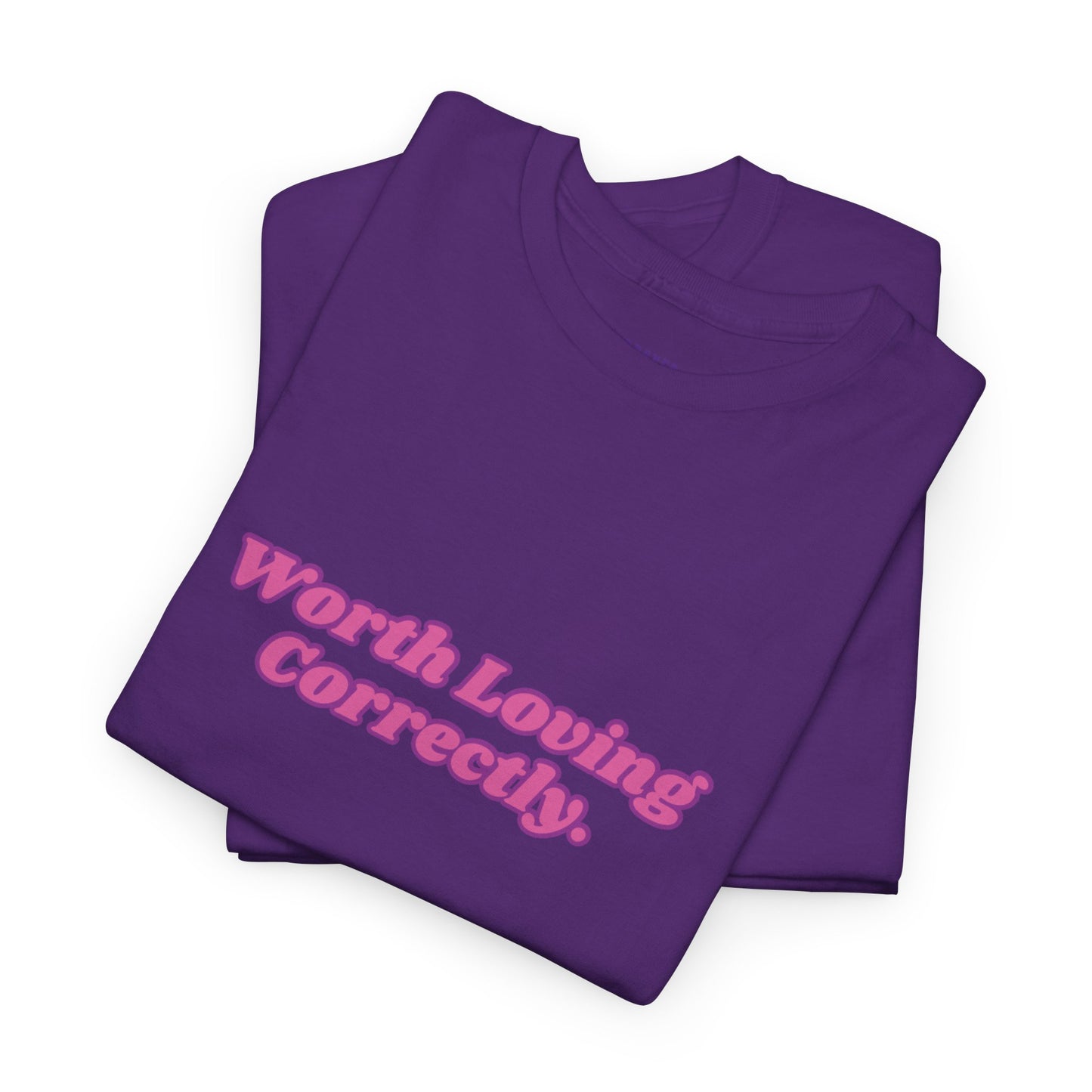 "Worth Loving Correctly" t-shirt