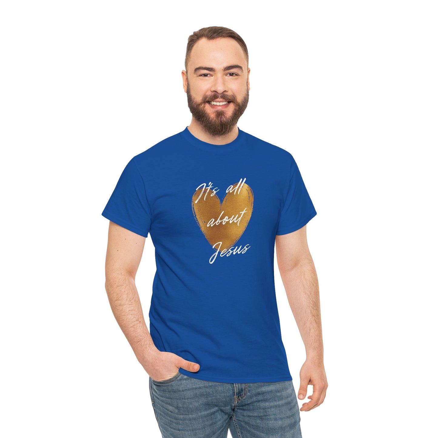 "It's all about Jesus" heart T-Shirt