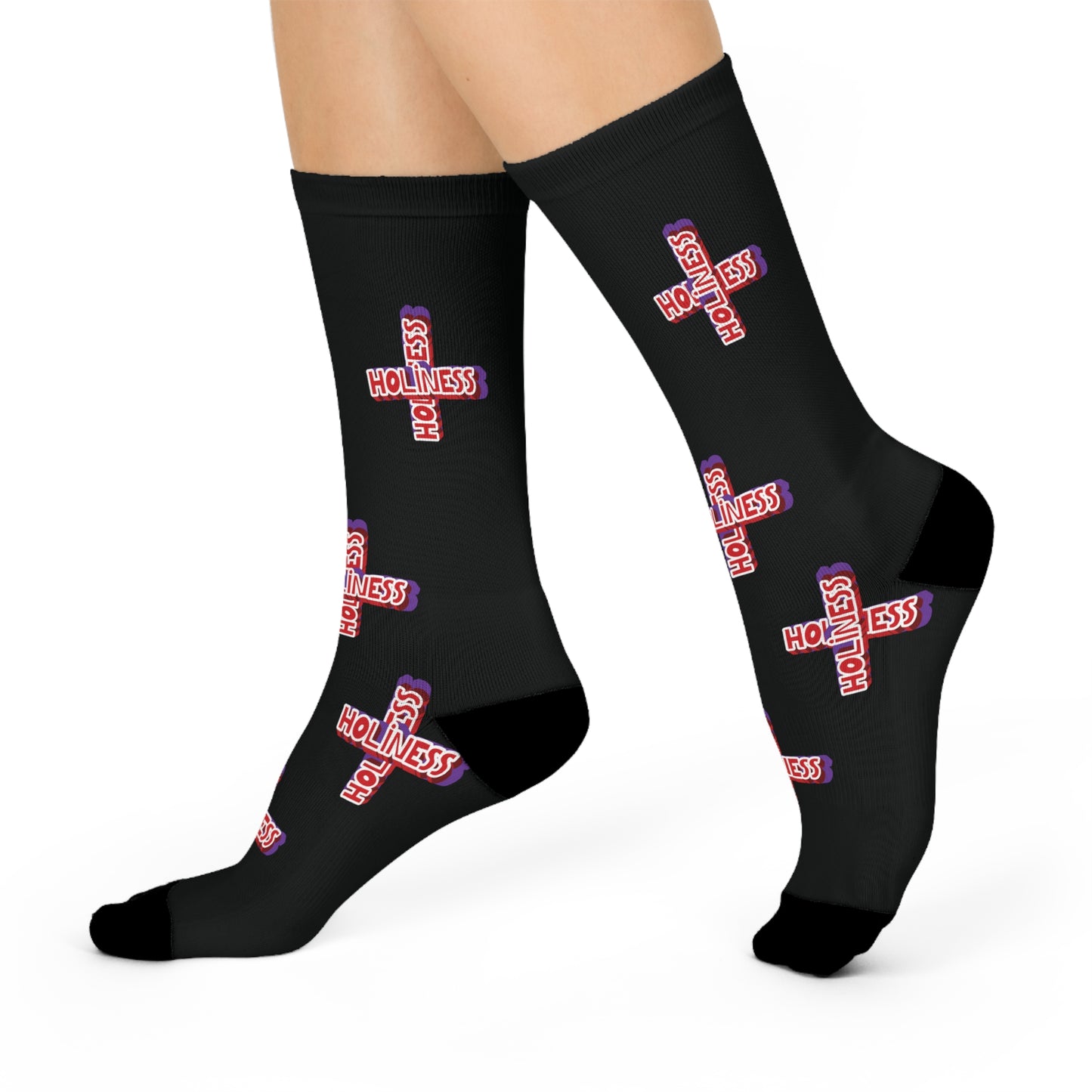 Holiness Cross Crew Socks