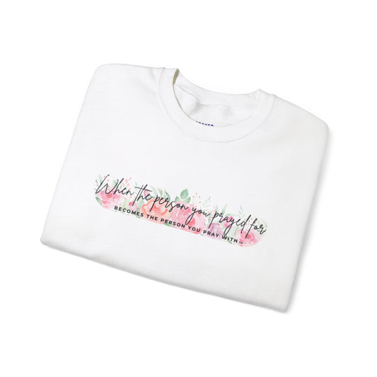 Floral Pray Crewneck Sweatshirt