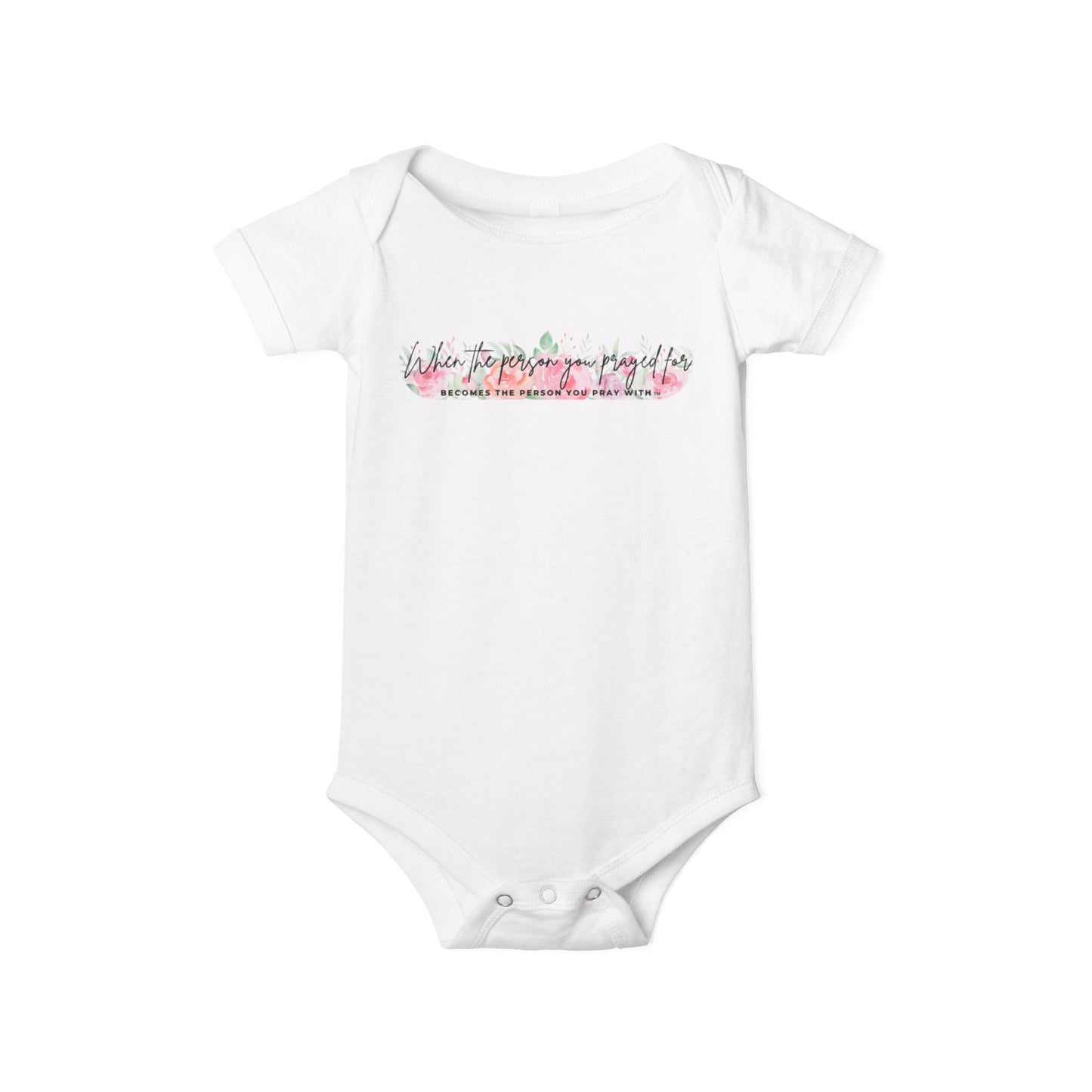 Floral Pray Match with Baby Onesie
