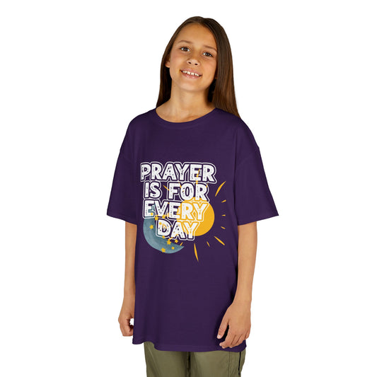 "Prayer is for Every Day"  Youth Heavy Cotton T-Shirt