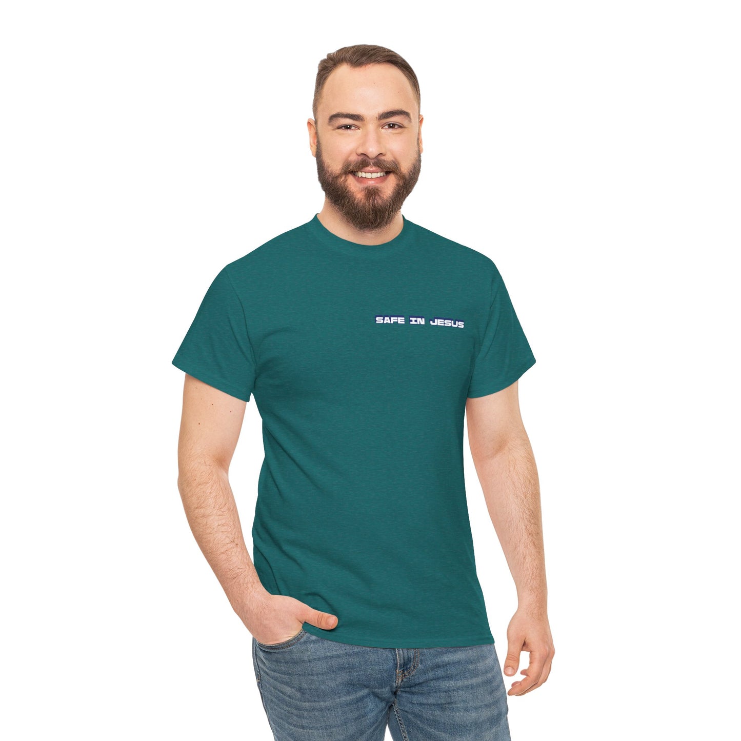 "Safe in Jesus" Heavy Cotton Tee