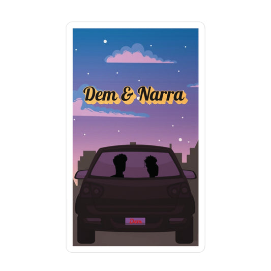 "Dem & Narra" Romance Novel Stickers