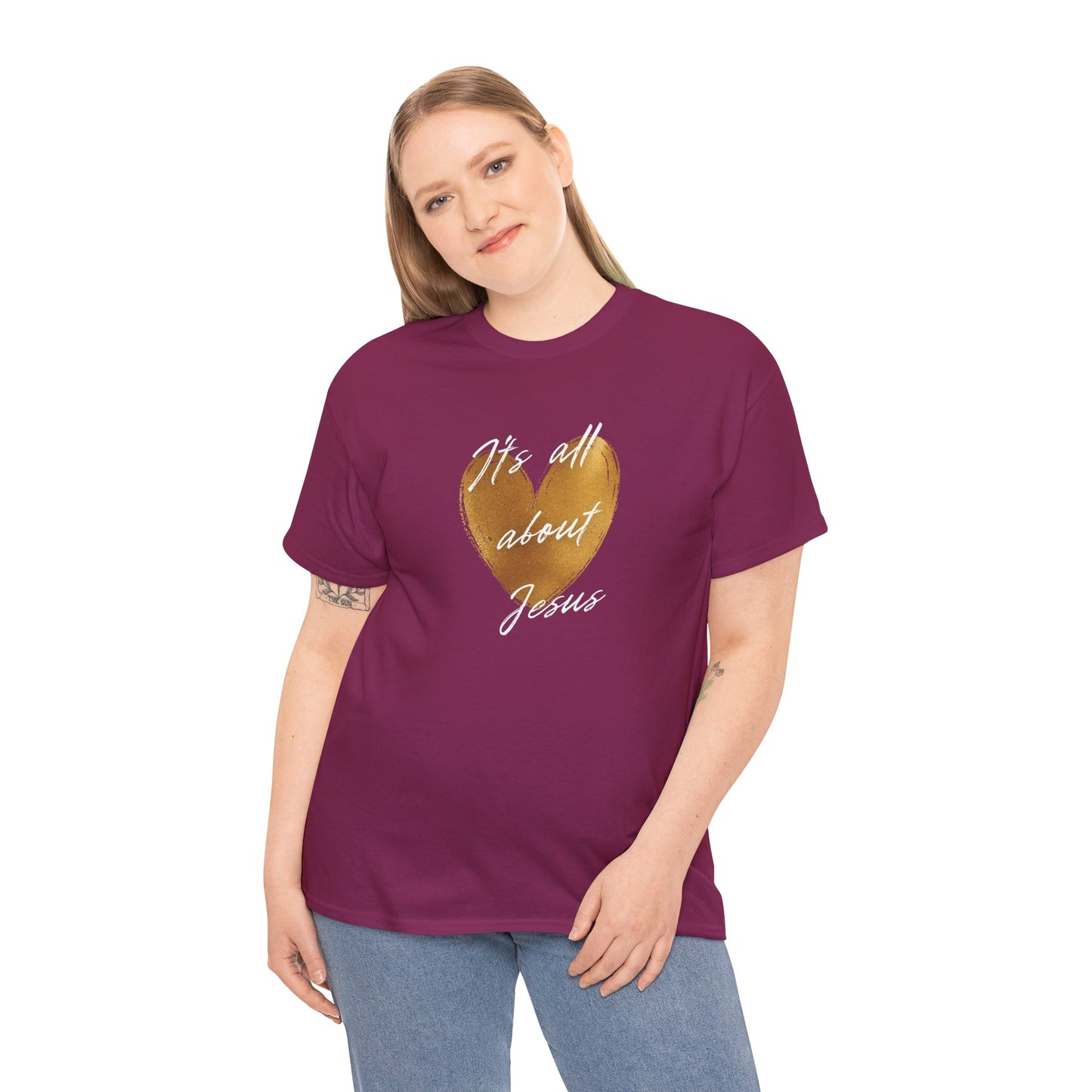 "It's all about Jesus" heart T-Shirt