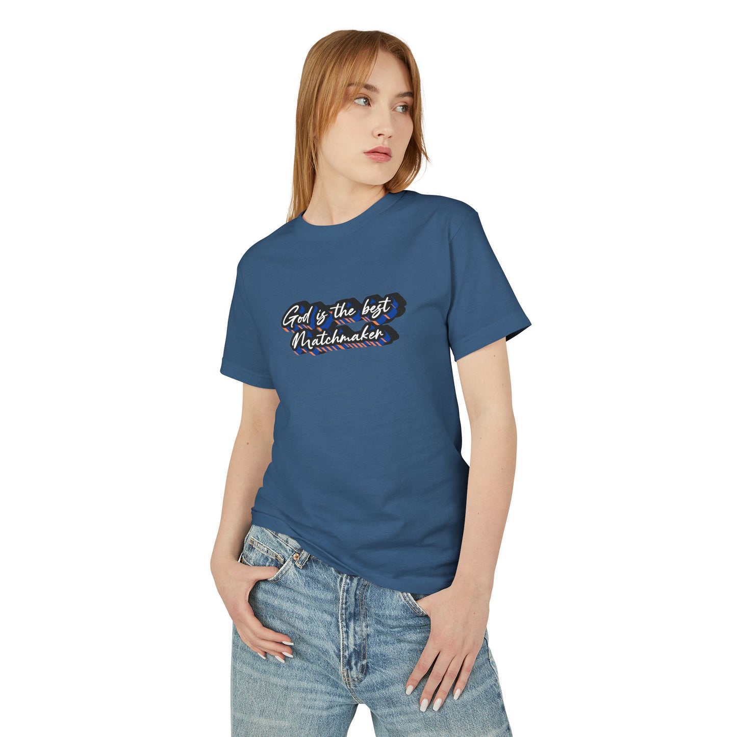 "God is the best Matchmaker" Heavyweight Cotton Tee
