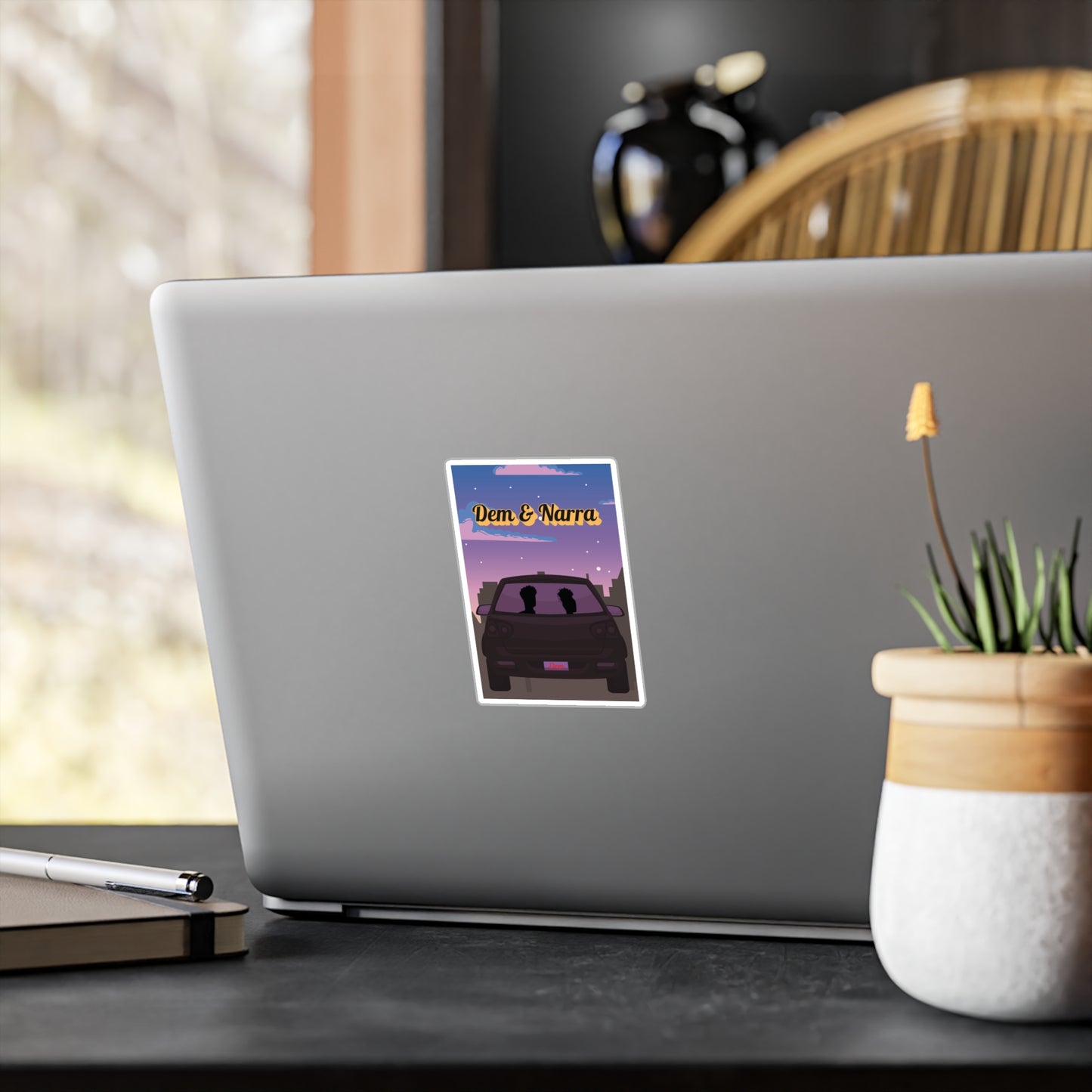 "Dem & Narra" Romance Novel Stickers