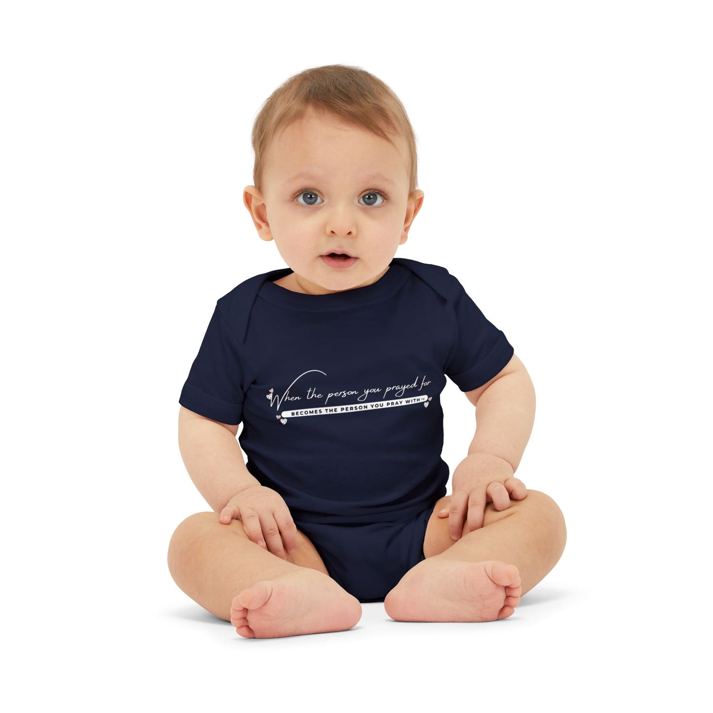 Simple Pray with Hearts - Match with Baby Onesie