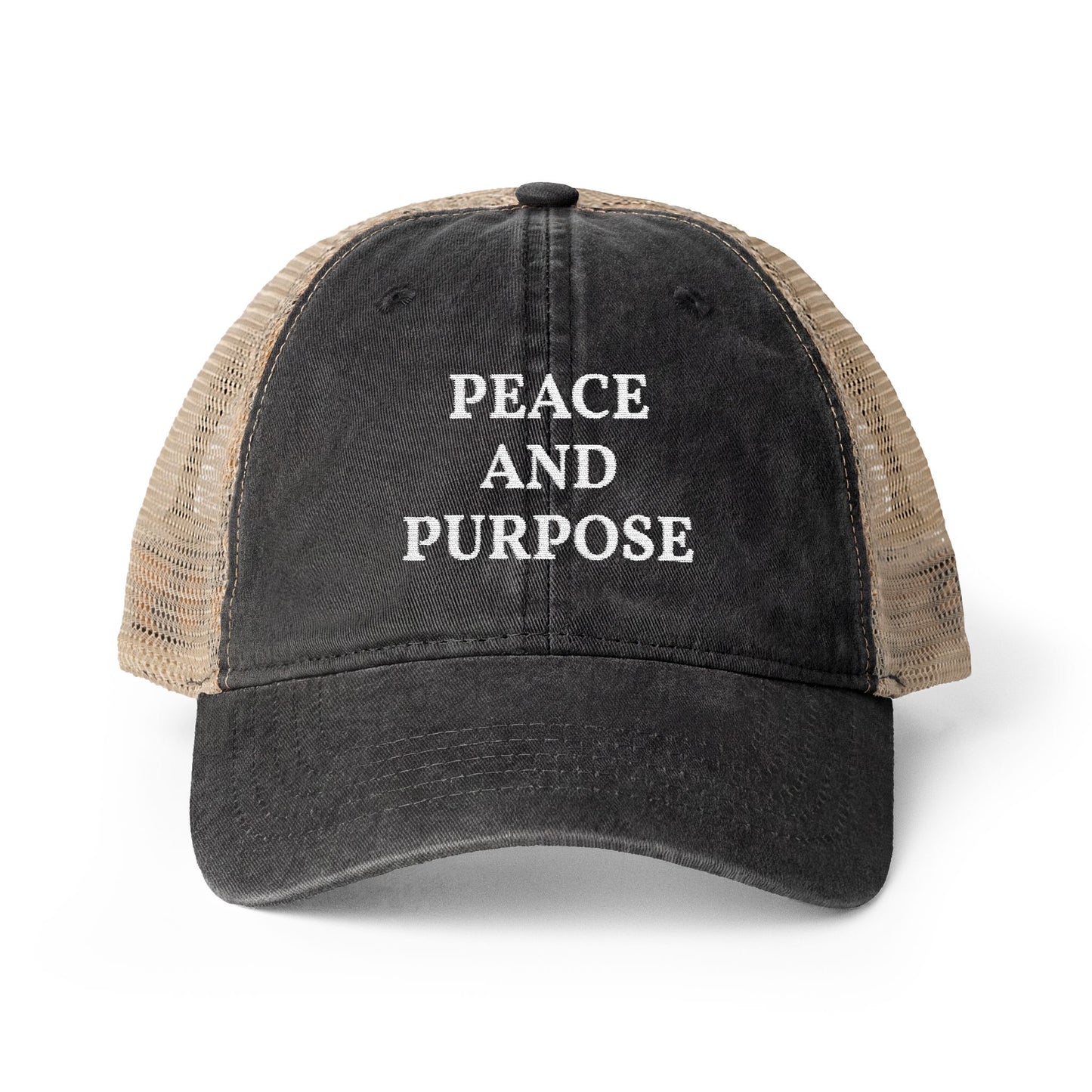 Peace and Purpose - Women's Washed Mesh-Back Cap